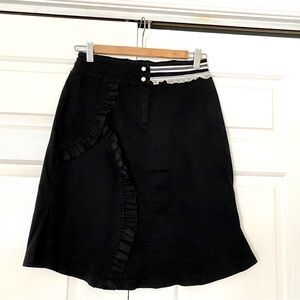Legatte Black Ruffle Skirt